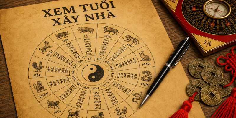 Cách xem tuổi xây nhà theo dân gian