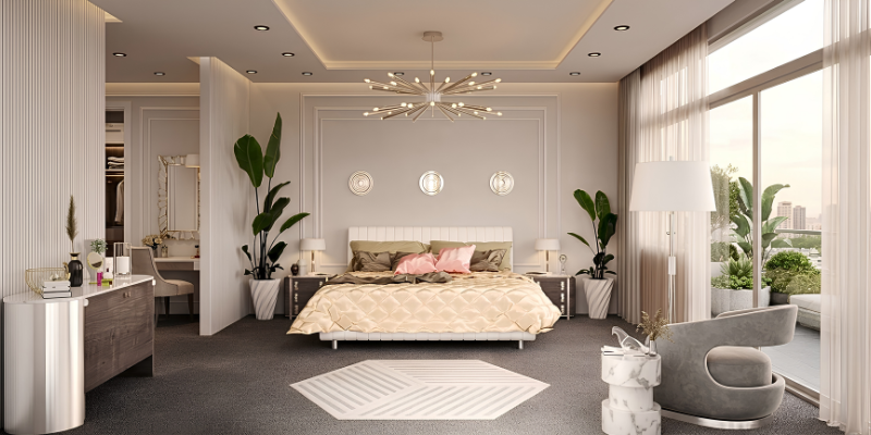 Trang trí cây xanh trong phòng ngủ đúng cách