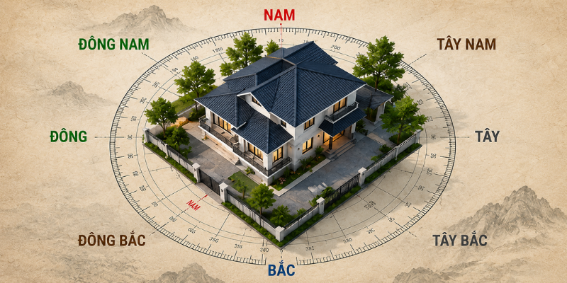 Xem hướng nhà theo tuổi được nhiều người ưu tiên