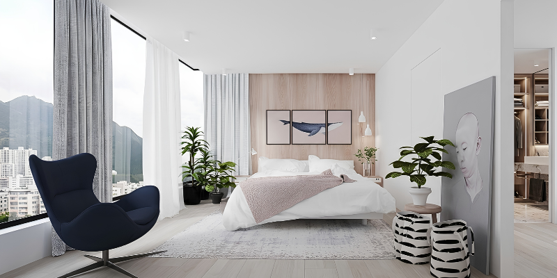 Cách trang trí cây xanh trong phòng ngủ hợp lý với diện tích