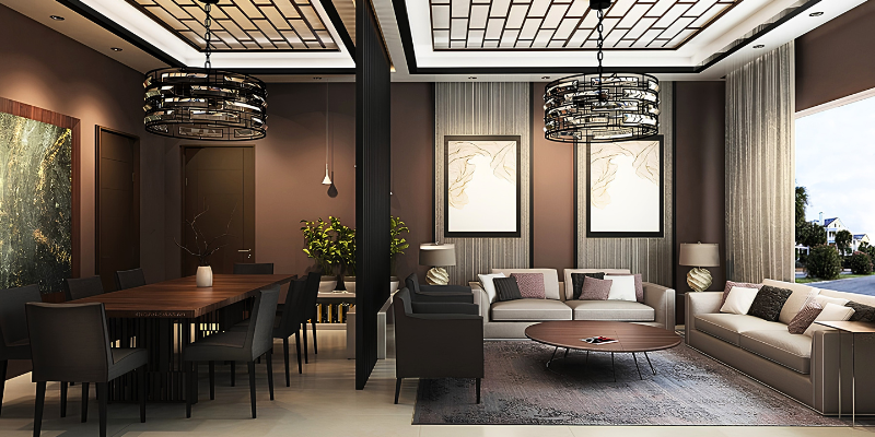 Thiết kế lam gỗ màu đen hiện đại và thẩm mỹ 