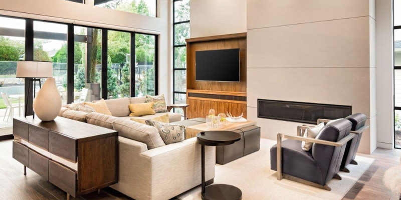 Vải và da của ghế sofa tạo cảm giác khác nhau