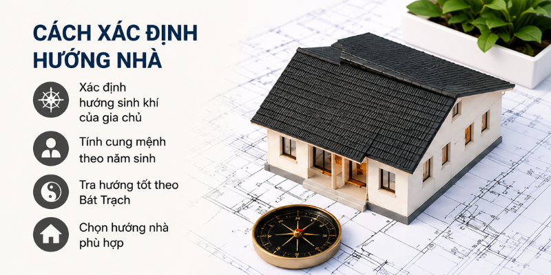 Xác định hướng nhà để hợp với chủ nhà