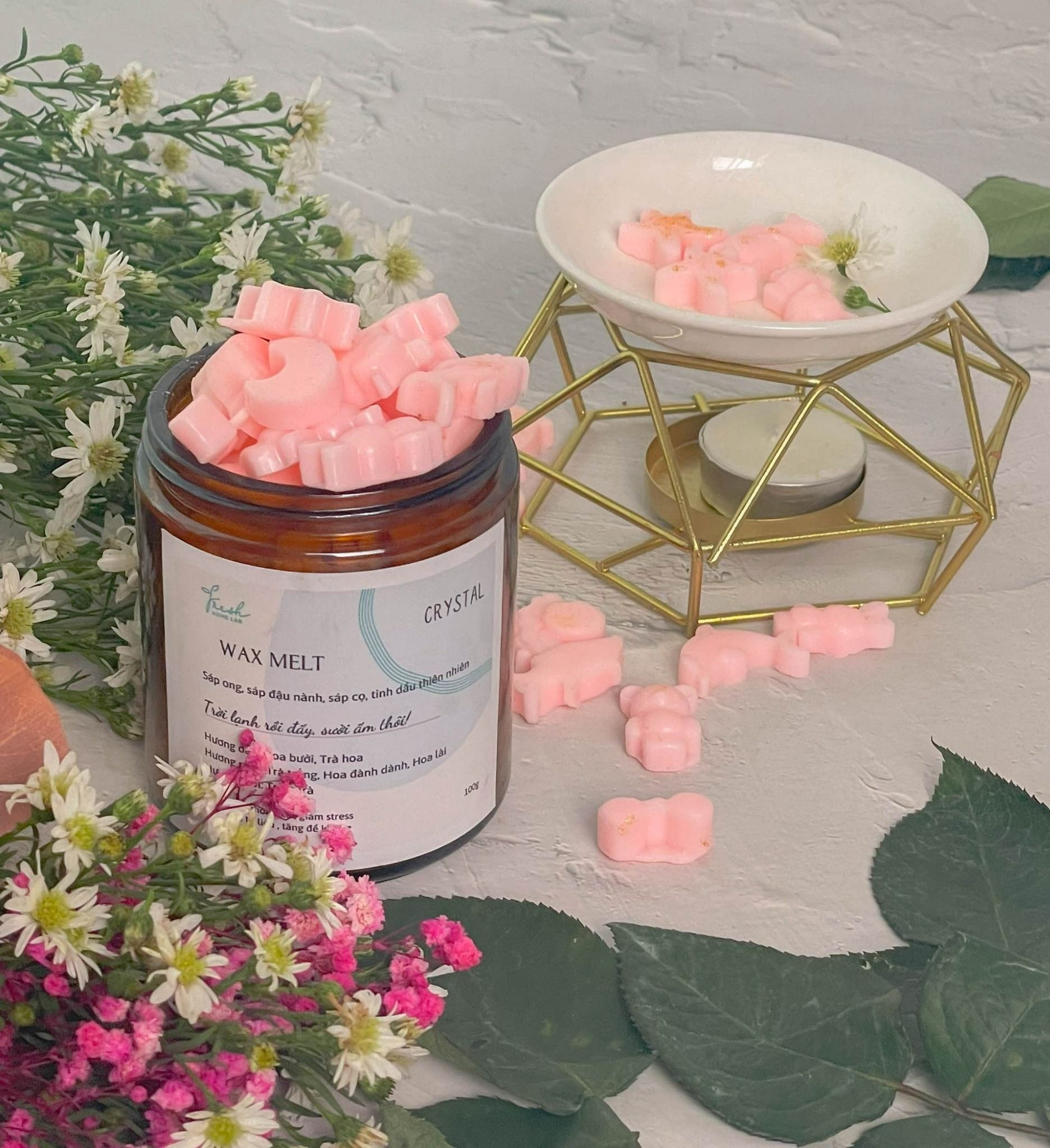 Sáp thơm tan chảy Wax Melt tinh dầu thiên nhiên thơm phòng ngủ, thư giãn