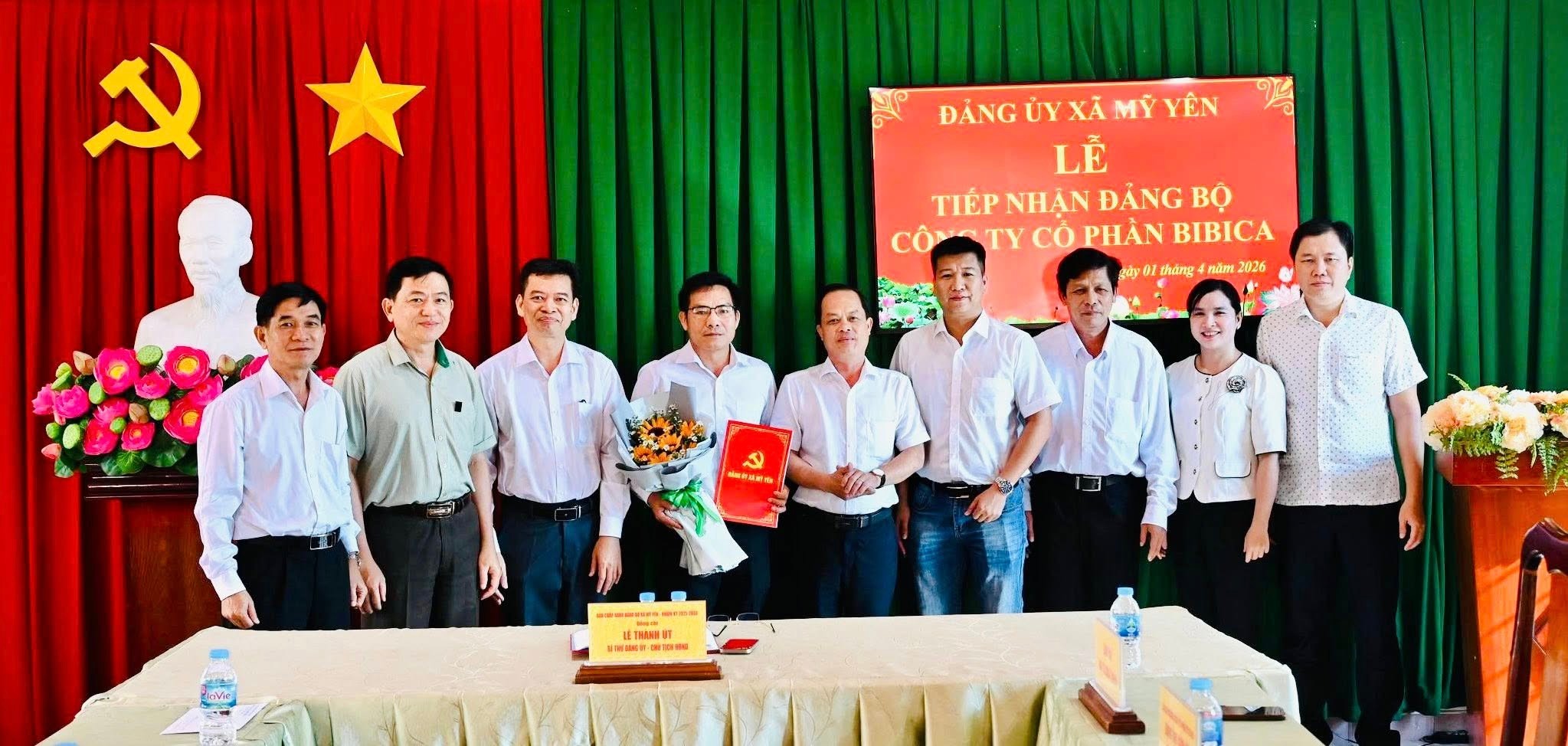 Đảng bộ Xã Mỹ Yên tiếp nhận Đảng bộ cơ sở Công ty Cổ phần Bibica