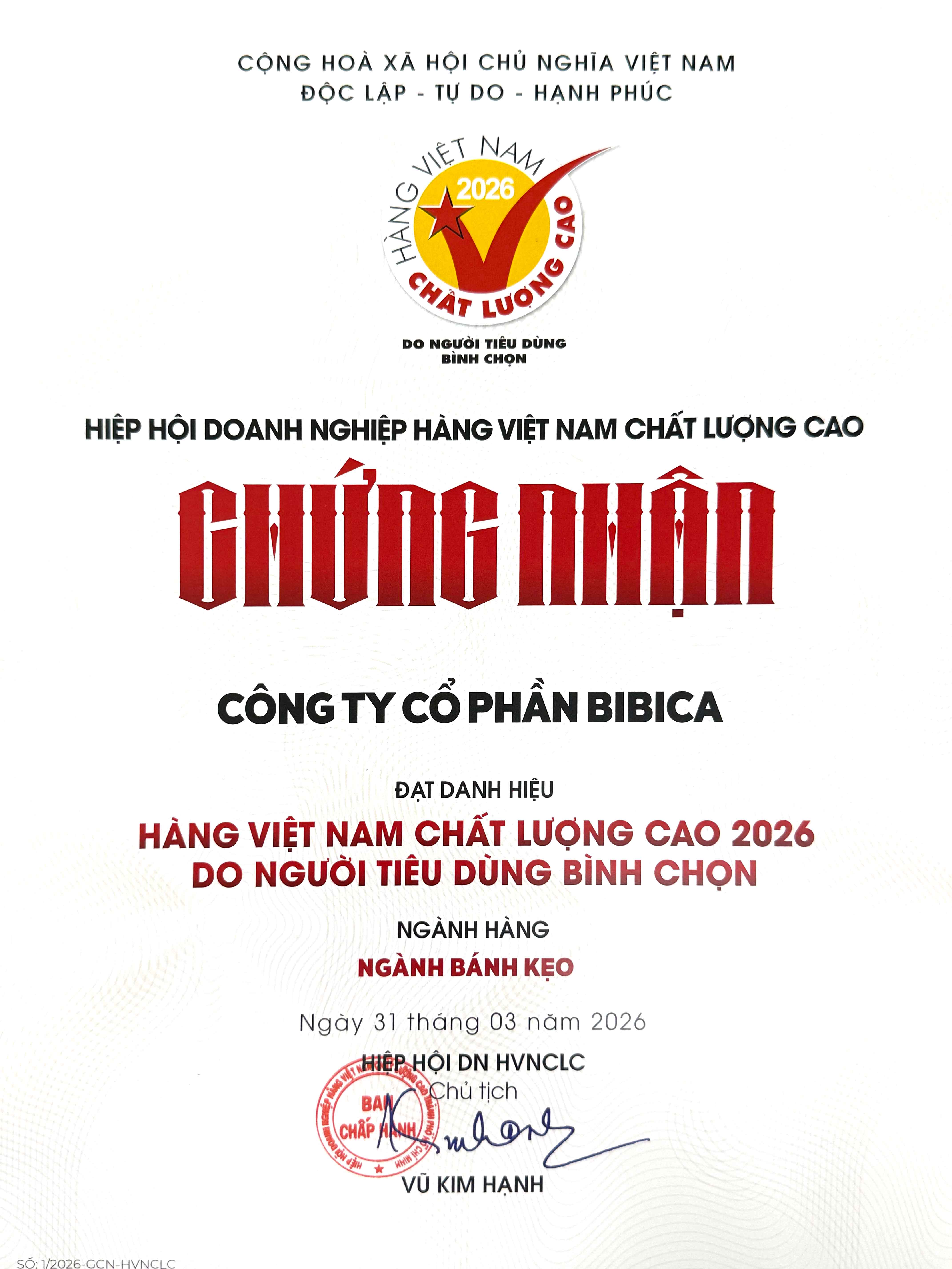 Thương Hiệu Quốc Gia Bibica