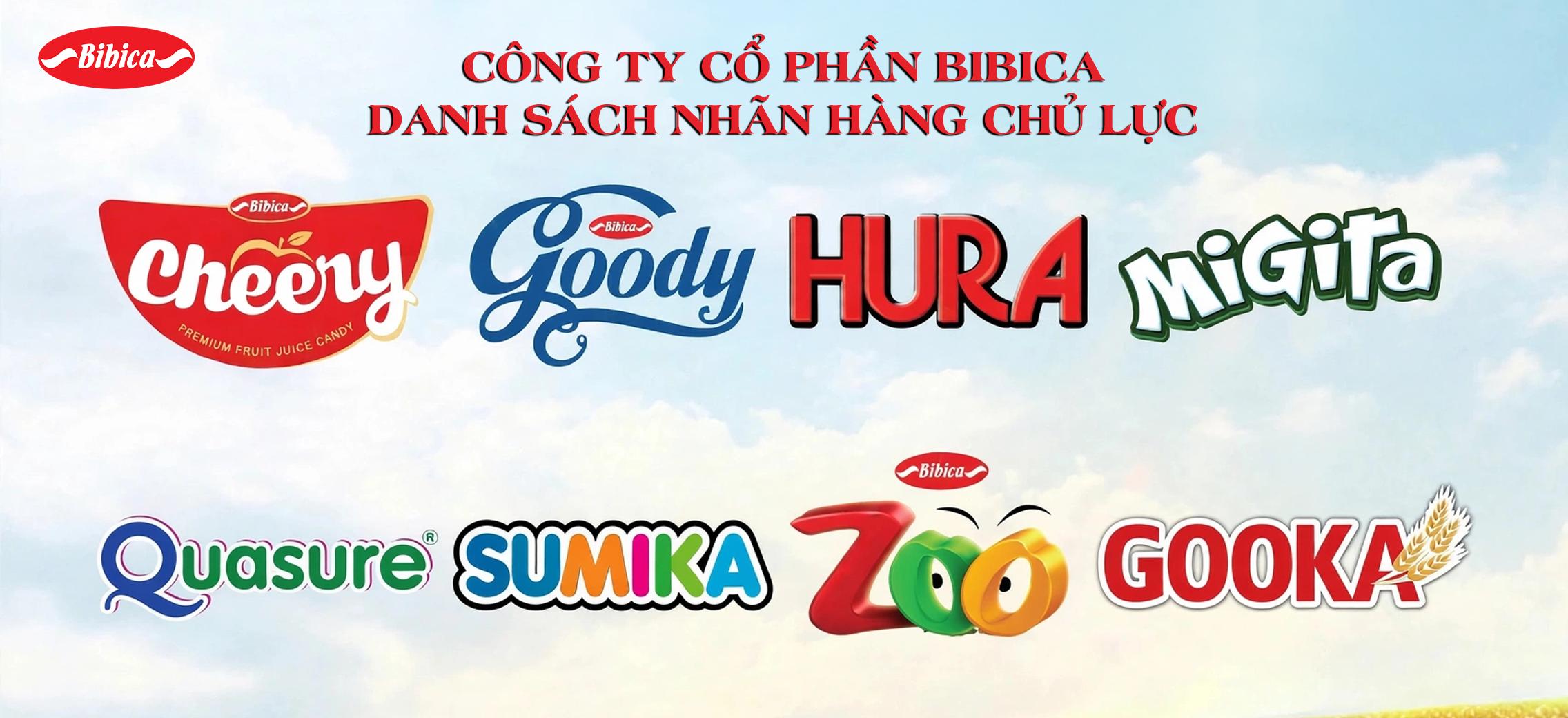 Những nhãn hàng Bibica thân quen