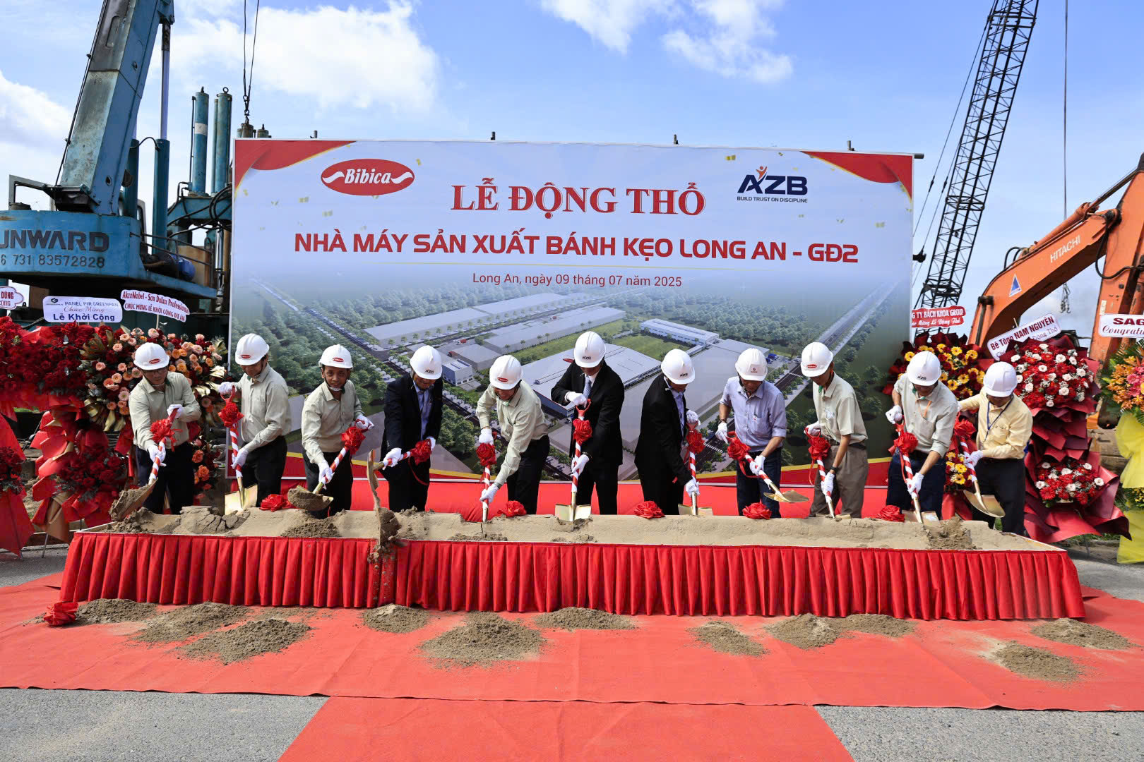 Nghi thức động thổ trang trọng, đánh dấu khởi đầu dự án.