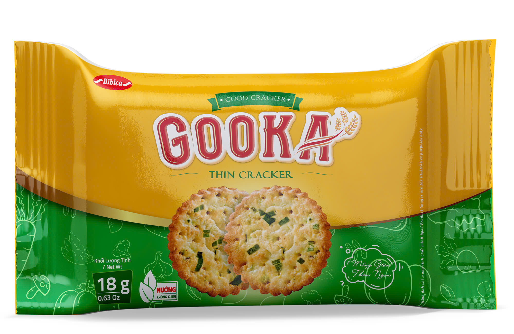 Bánh Gooka Cracker Rau Củ hộp 360g