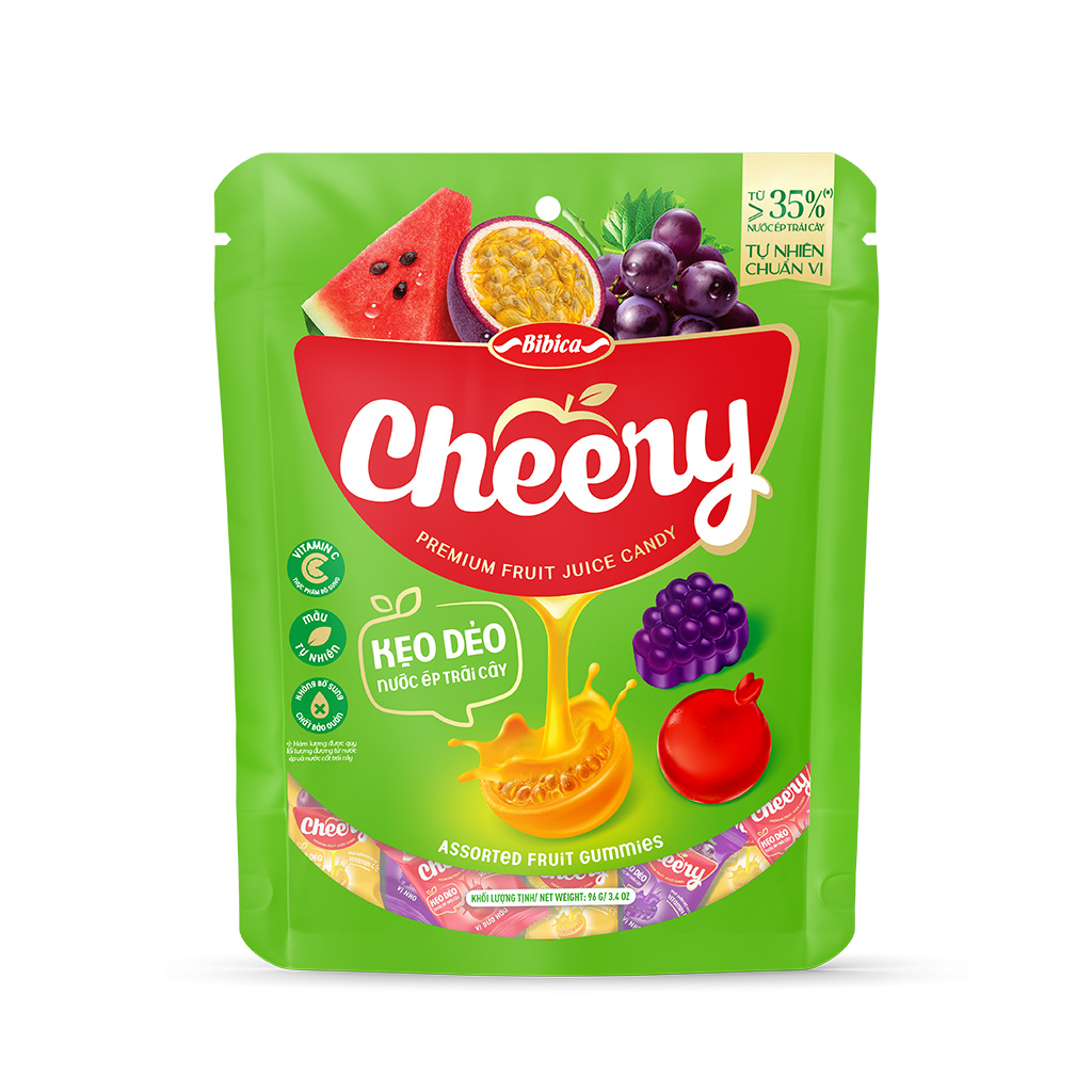 Kẹo Dẻo Cheery Nước Ép Trái Cây