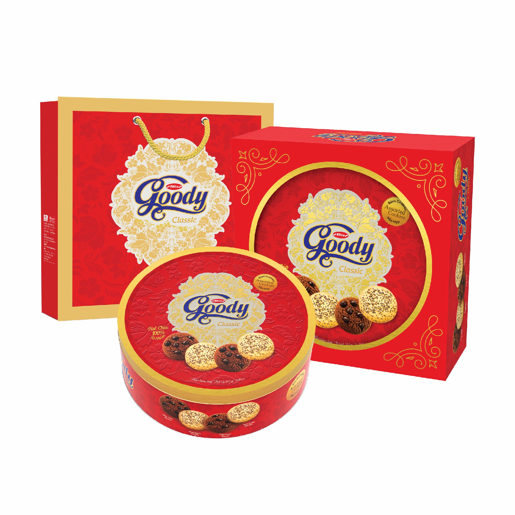 Bánh hỗn hợp Goody Classic hộp thiếc 542g