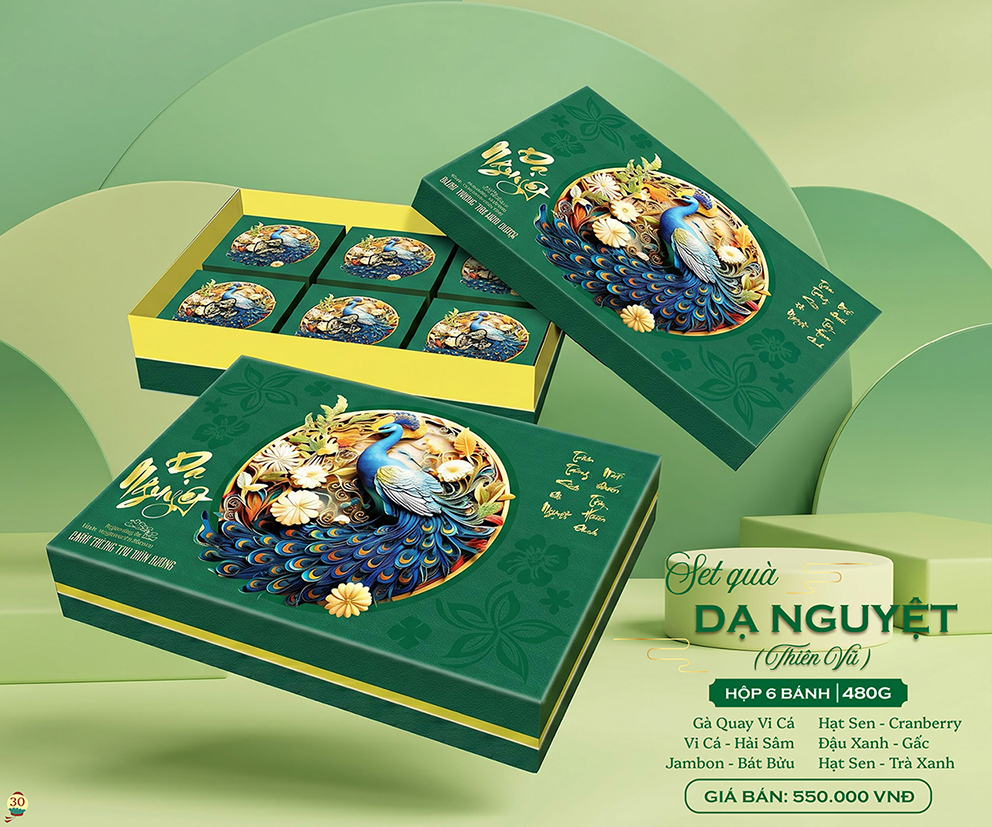 Bánh Trung thu dinh dưỡng cao cấp Dạ Nguyệt Thiên Vũ 480g (DNTV)