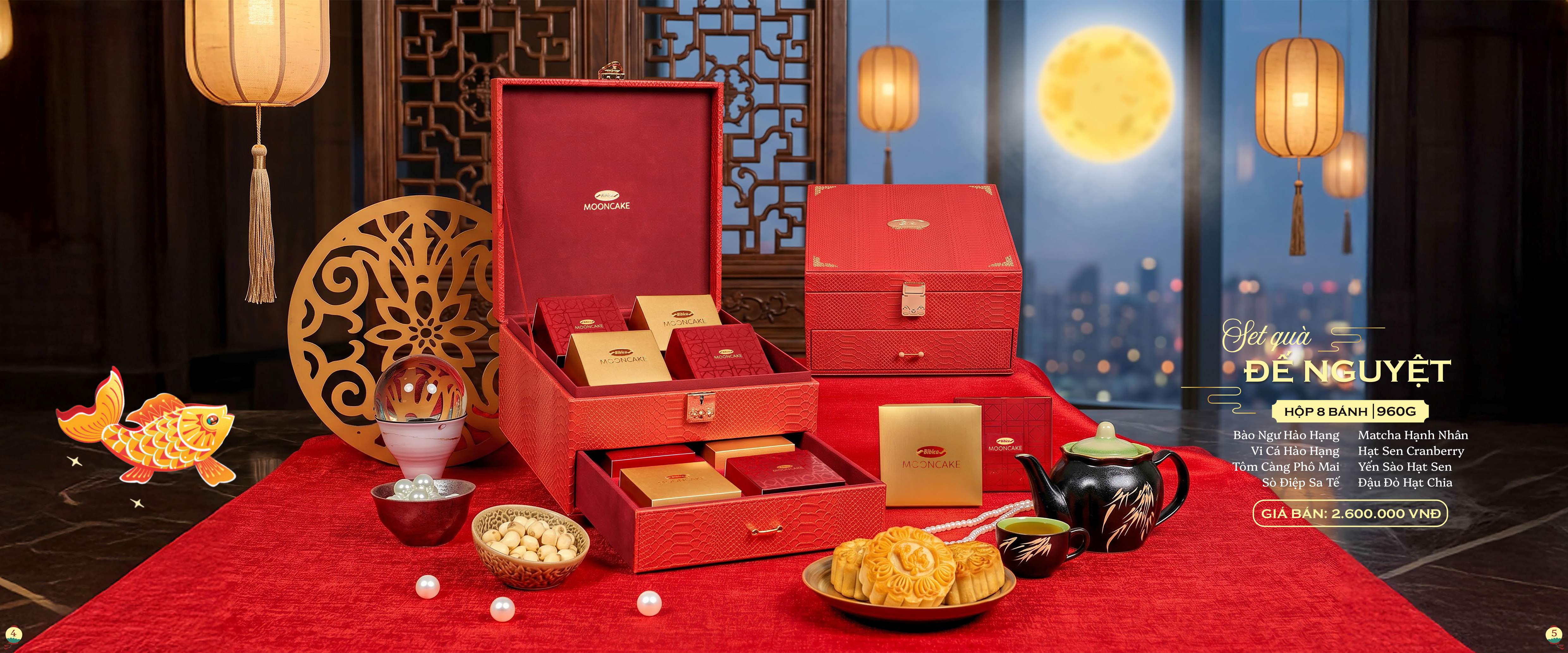 Bánh Trung thu cao cấp Đế Nguyệt 960g (DN)