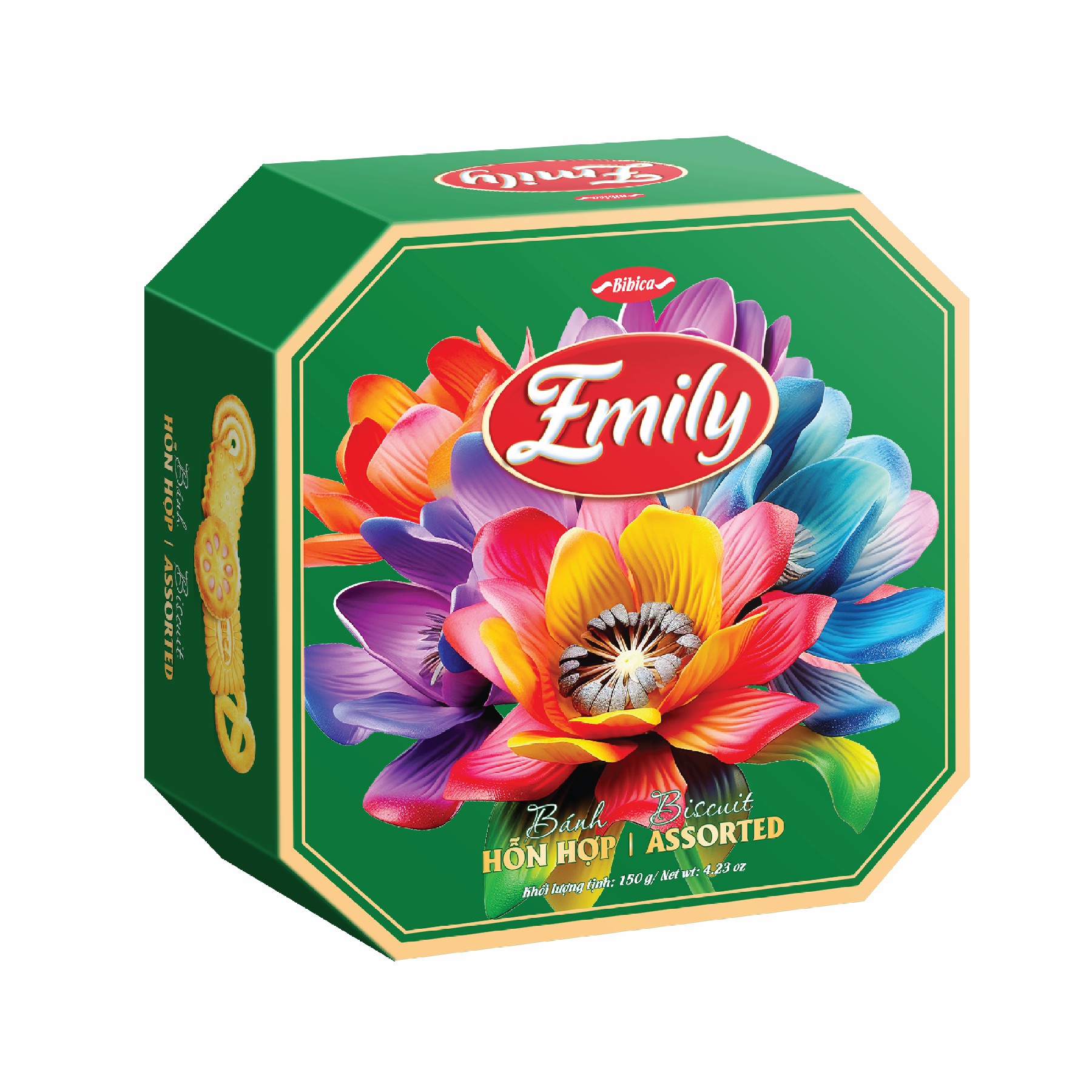 Bánh hỗn hợp Emily bát giác Mộc lan Xanh Lá HG 150g ( 5.4 Kg)