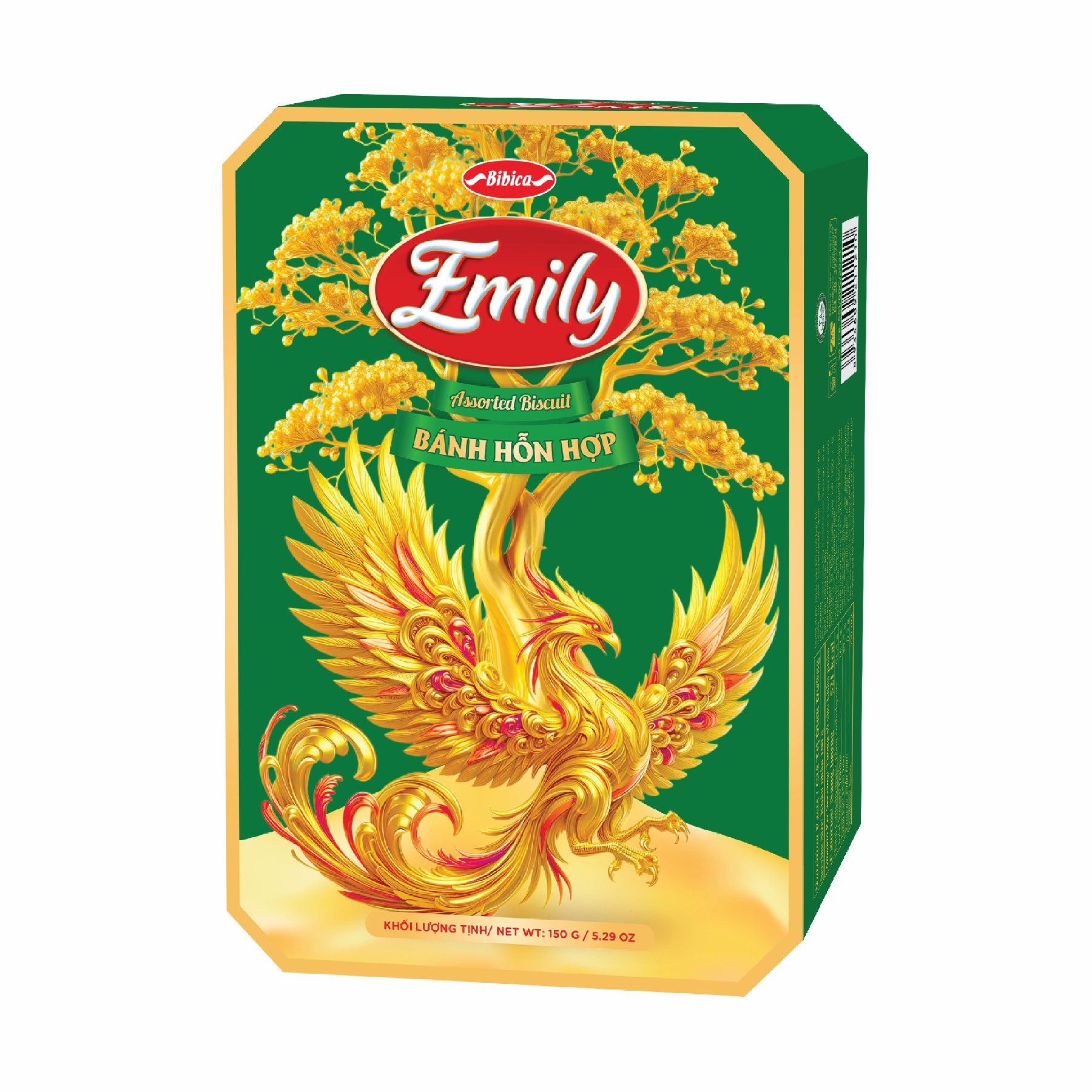 Bánh hỗn hợp Emily Phụng Xanh Lá HG 150g (5.4kg)