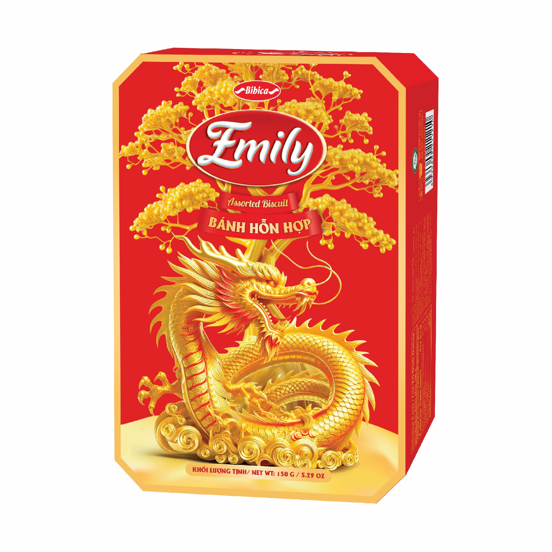 Bánh hỗn hợp Emily Long Đỏ HG 150g (5.4kg)