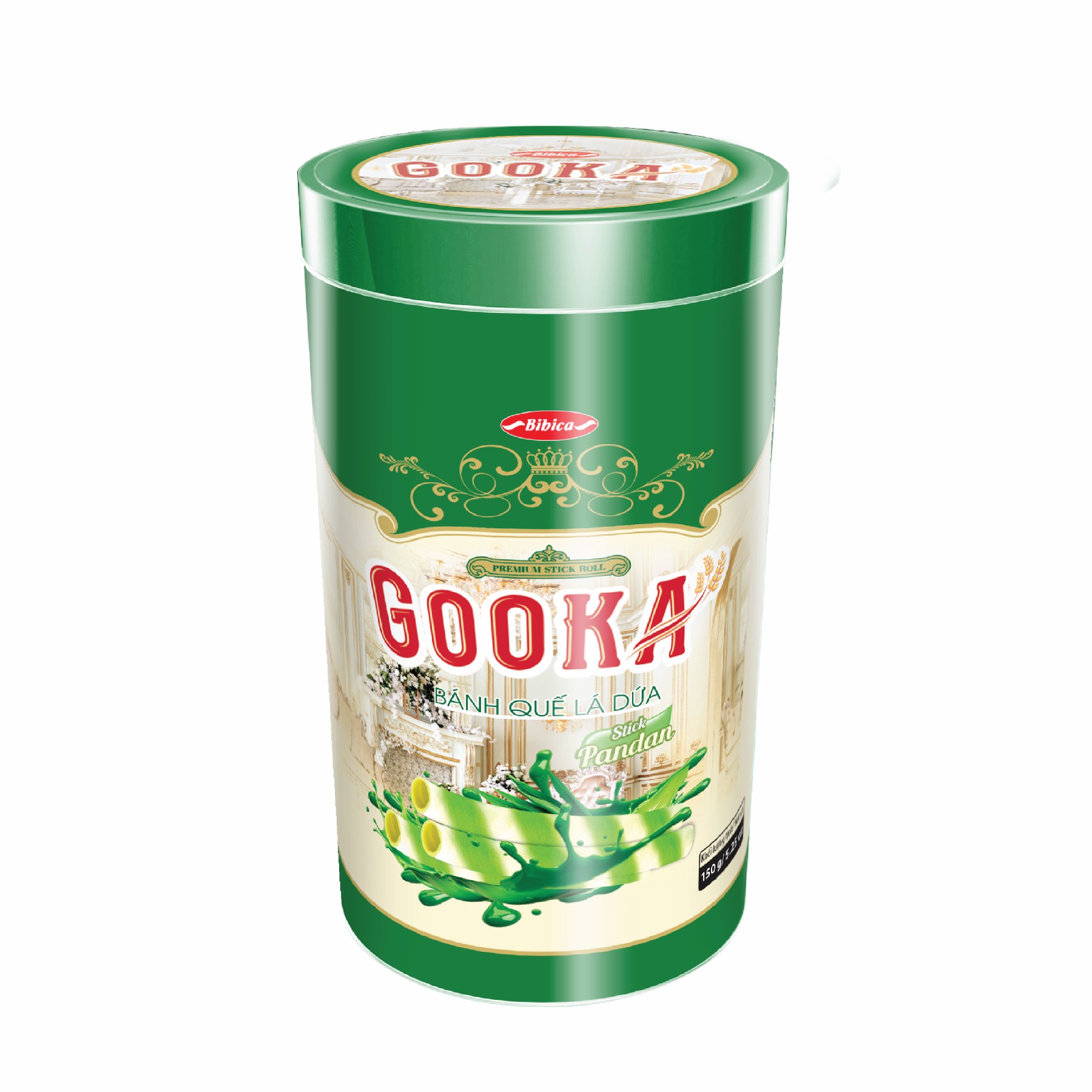 Bánh Quế GooKa Lá dứa HT 150g (3.6 Kg)
