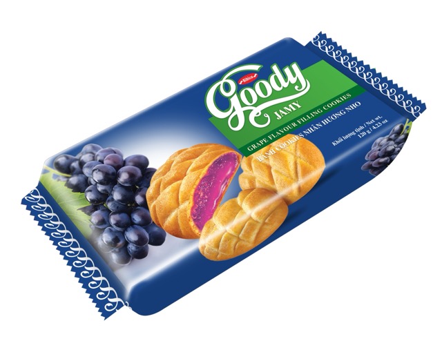 Bánh Goody Jamy nhân mứt nho túi 120g