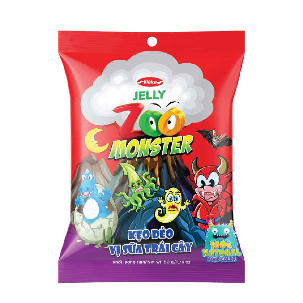 Kẹo Dẻo Zoo Monster Sữa Trái Cây