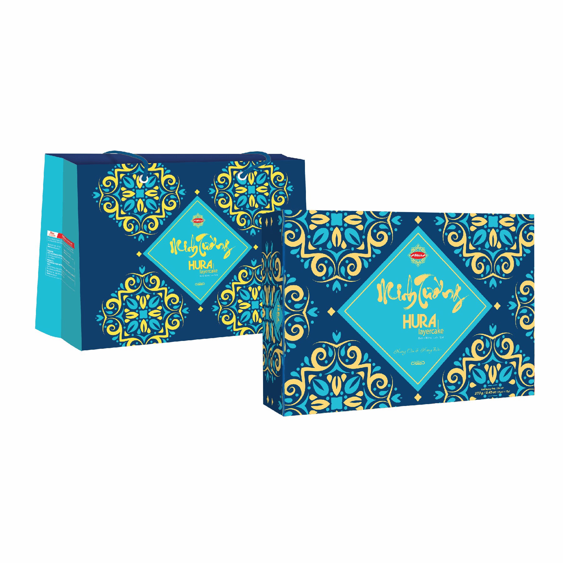 Minh Tường 2 - Bánh Hura Layercake Cốm Dâu hộp 270g (2.7kg)