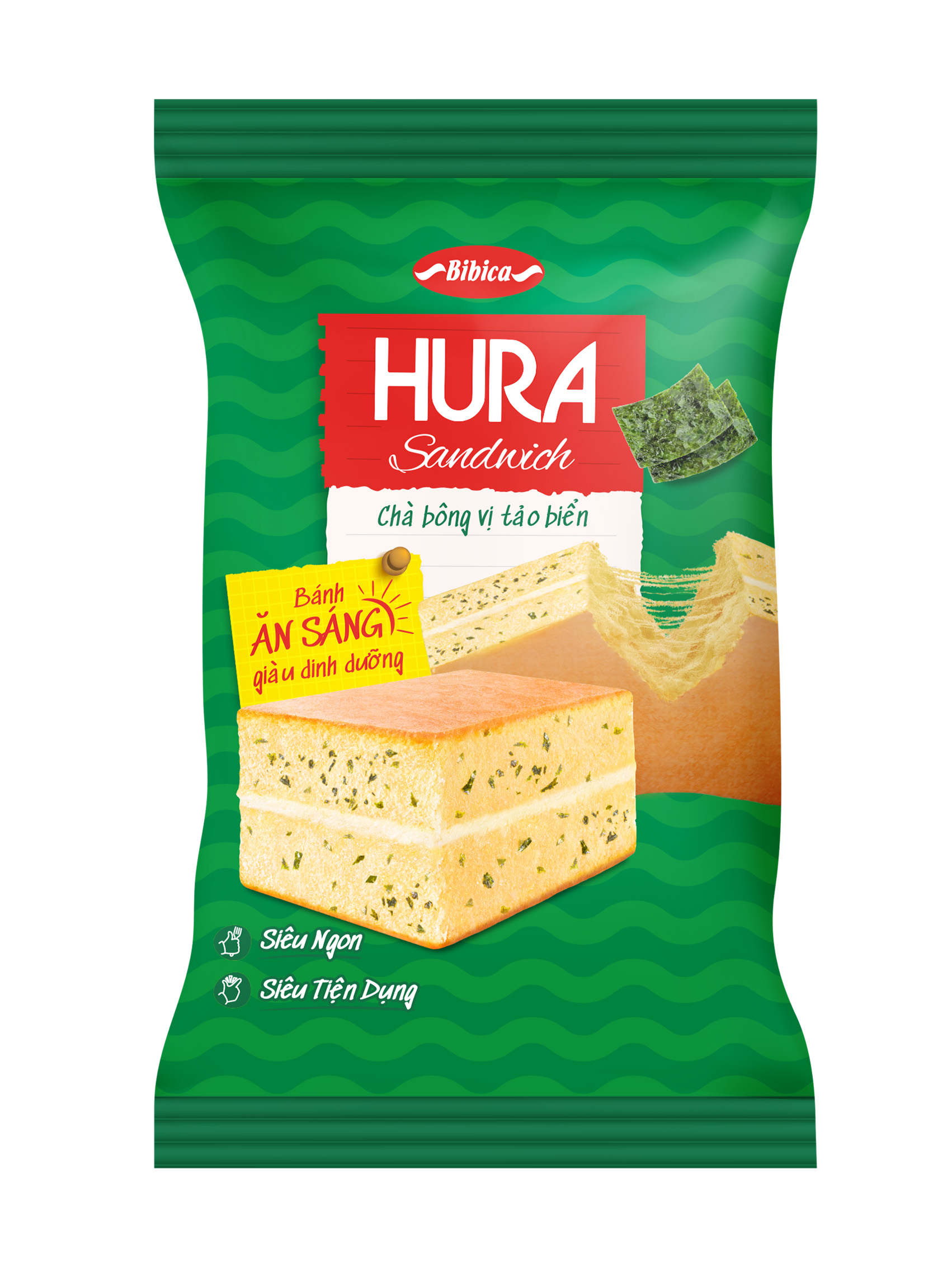 Bánh Hura Sandwich Chà Bông Tảo Biển 40g