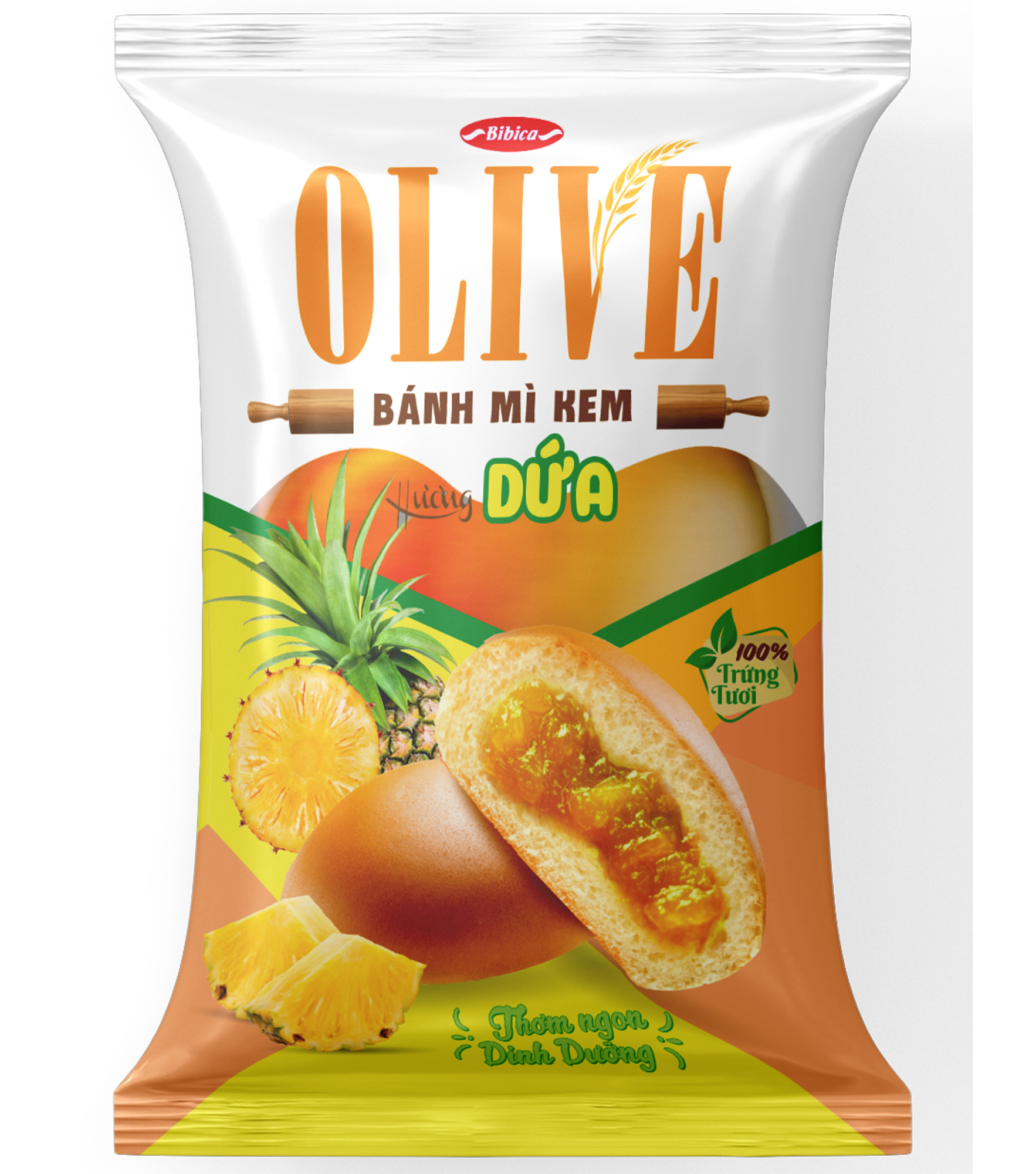 Bánh mì tươi Olive hương dứa