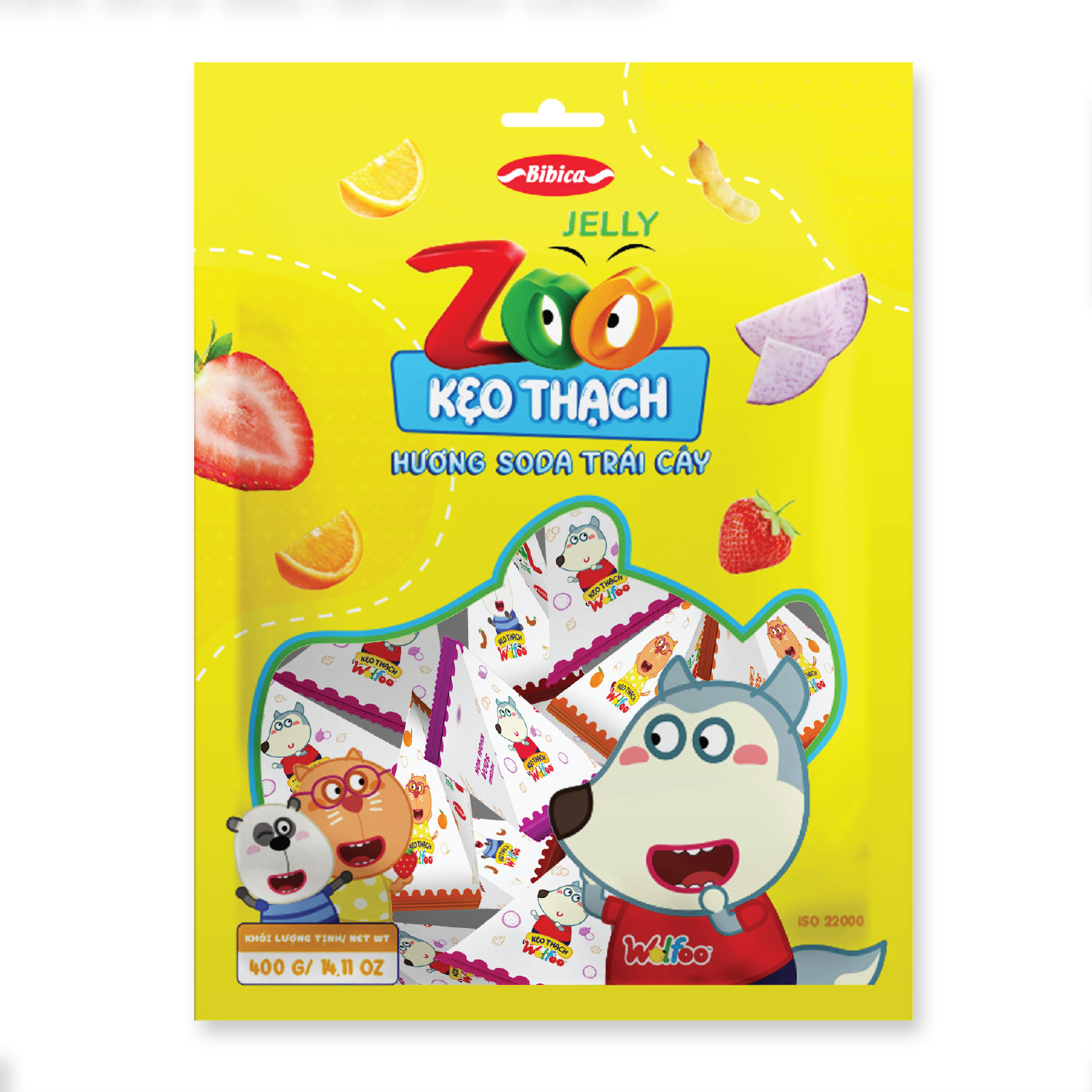 Soda trái cây Zoo túi 400g(6,4kg)