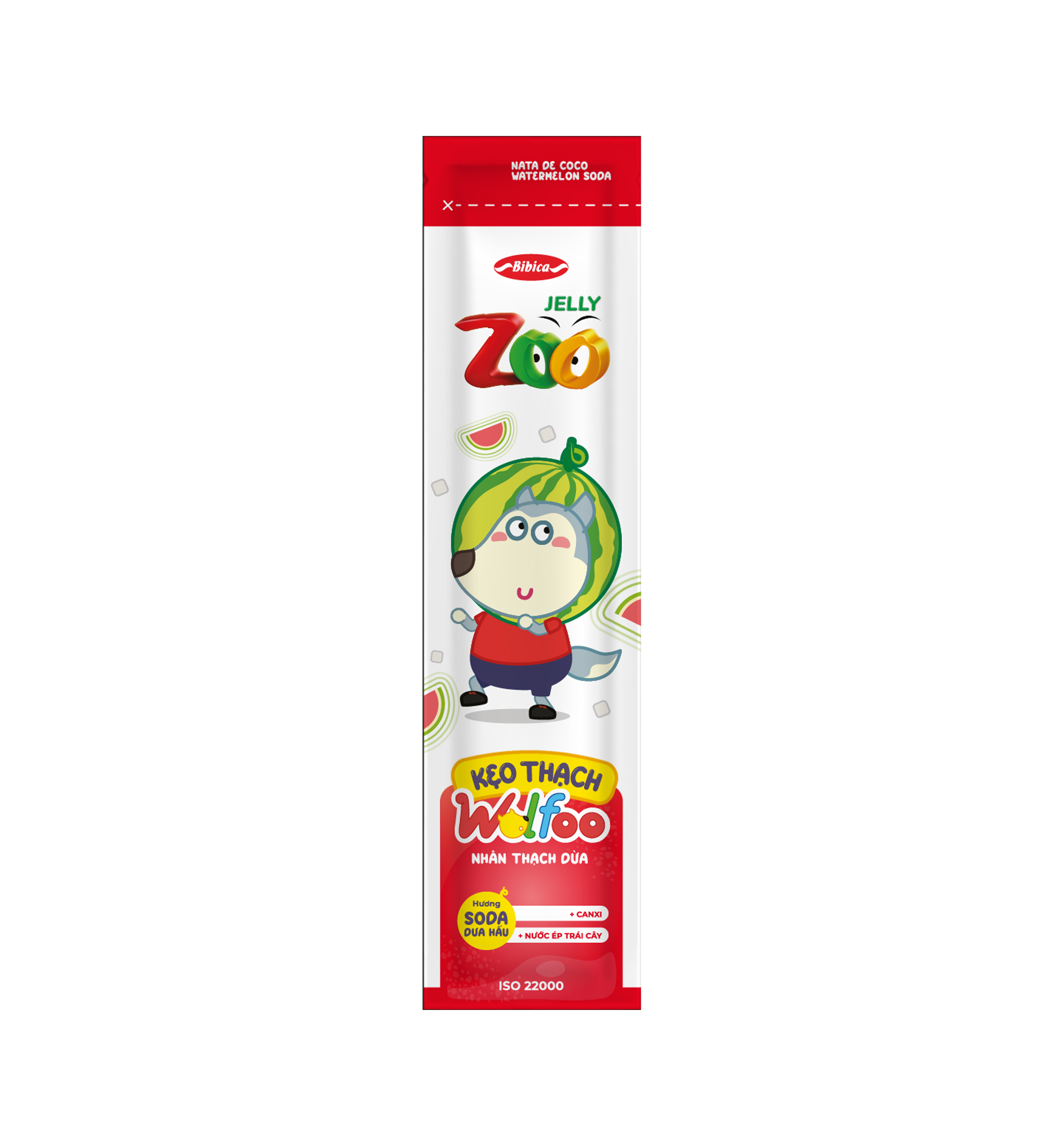 Kẹo thạch Zoo Soda trái cây nhân thạch dừa túi 360 gram