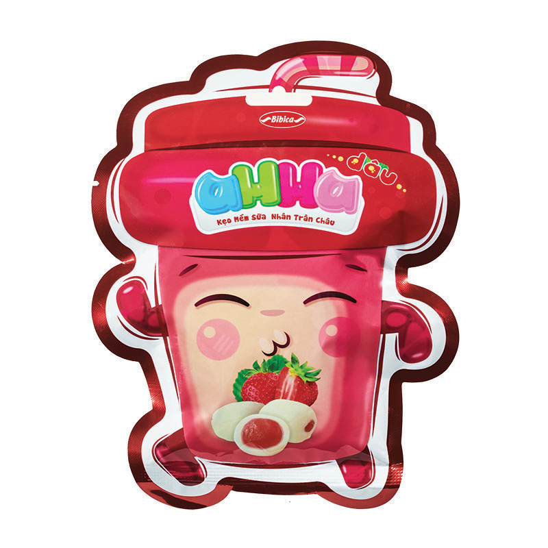 Kẹo Mềm Sữa aHHa Nhân Trân Châu Hương Cam - Me - Dâu