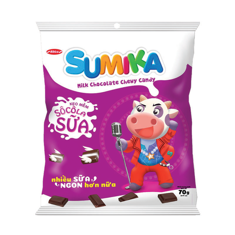 Kẹo Mềm Sumika Vị Sữa, Sữa Dâu, Sữa Sô Cô La