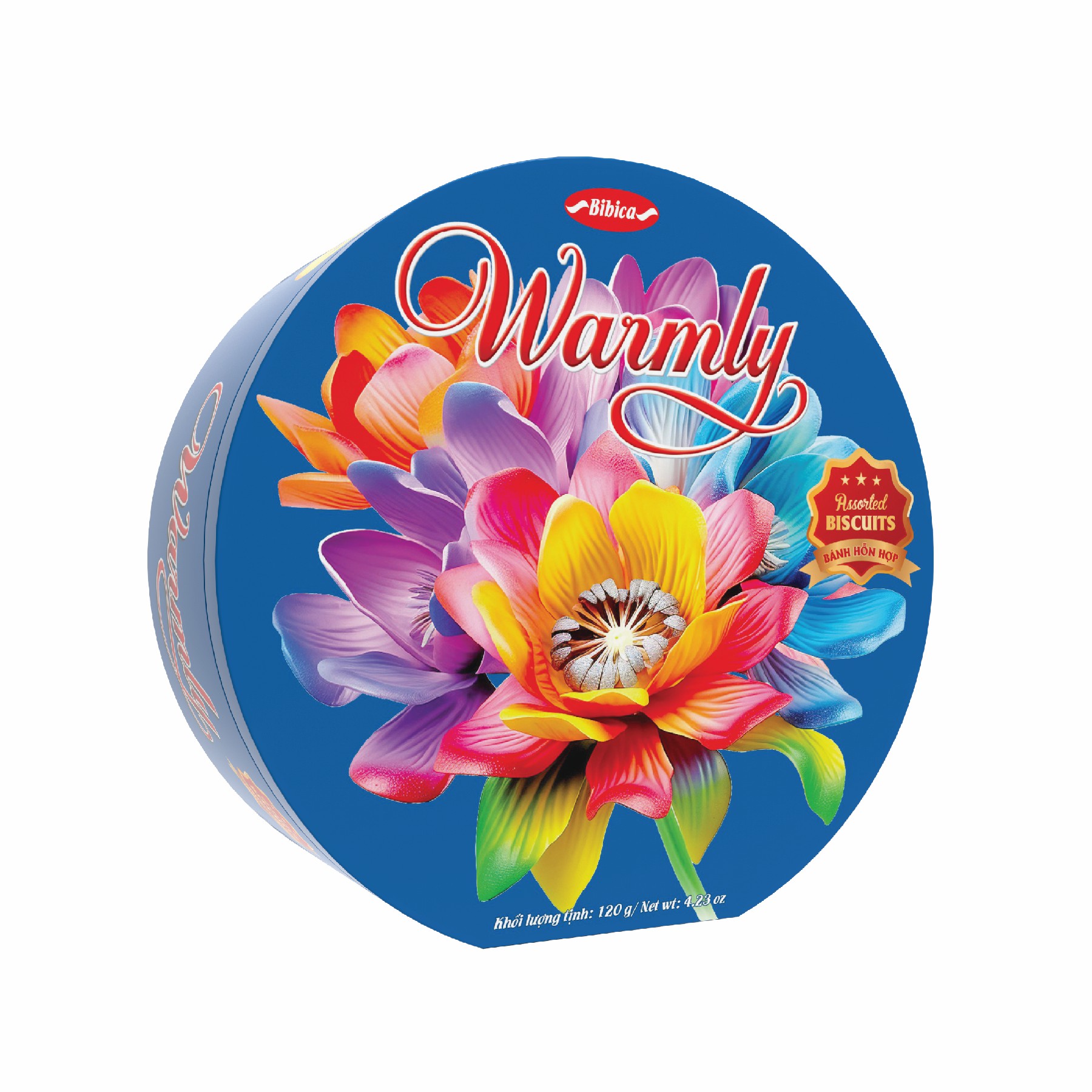 Bánh Warmly Vạt góc Mộc Lan Xanh Dương HT 120g (2.88 Kg)