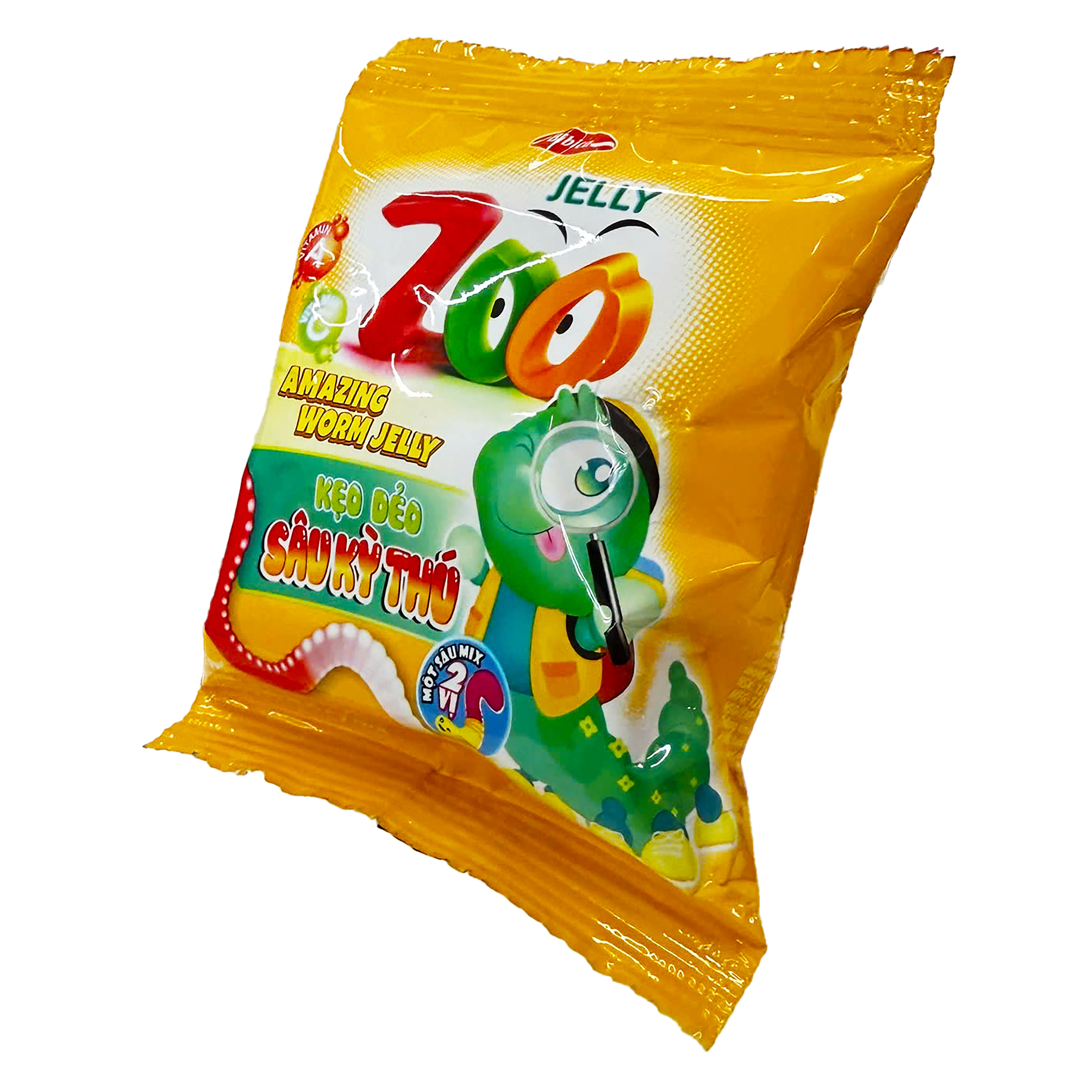 Kẹo dẻo Zoo sâu kỳ thú hương Cam - Mix Berry túi 24g