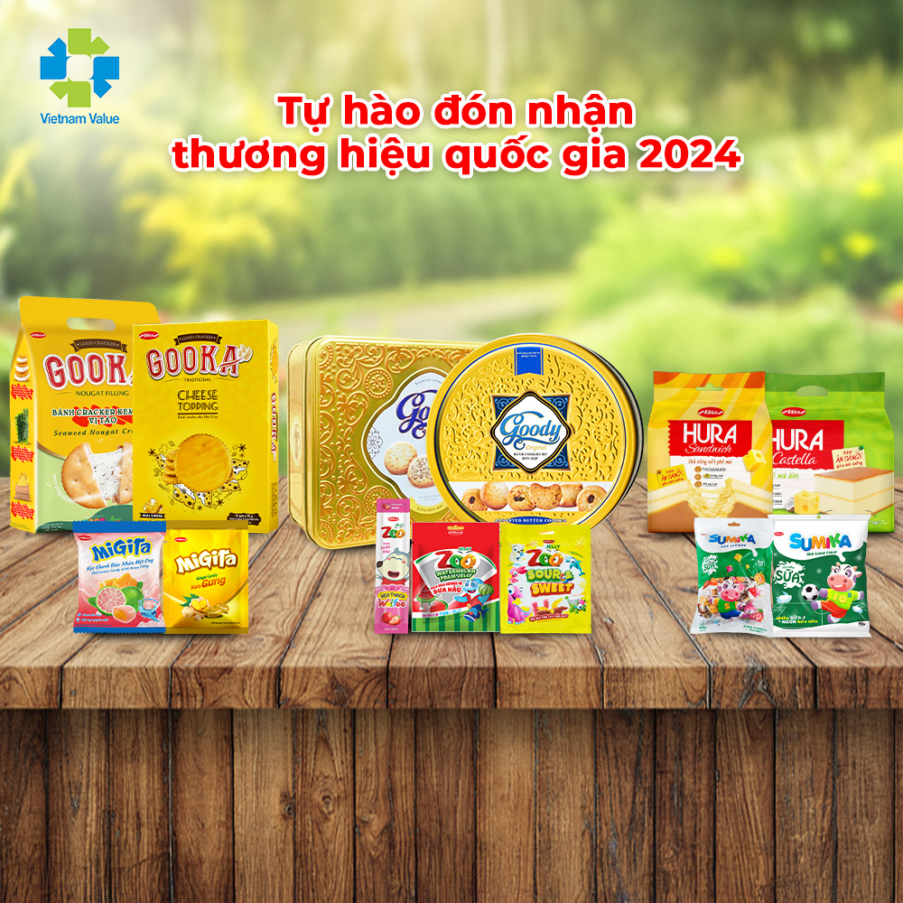 Bánh kẹo Bibica tự hào đón nhận danh hiệu "Thương hiệu Quốc gia" năm 2024