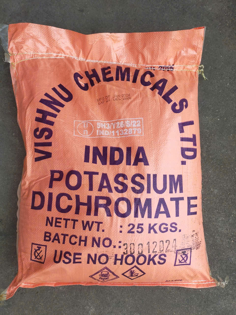 BÁN POTASSIUM DICHROMATE-K2Cr2O7