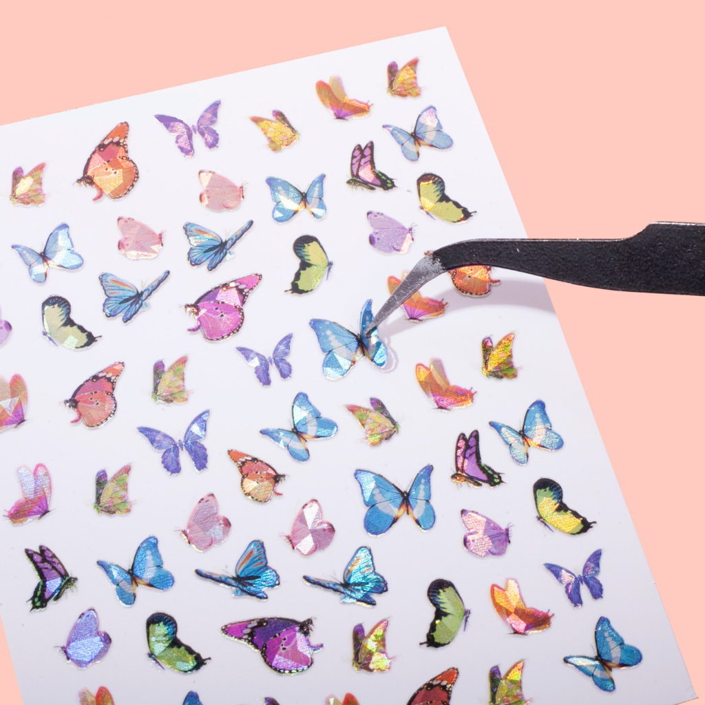 Sticker dán móng bướm dạ quang (5/10/30/50 pcs/case)