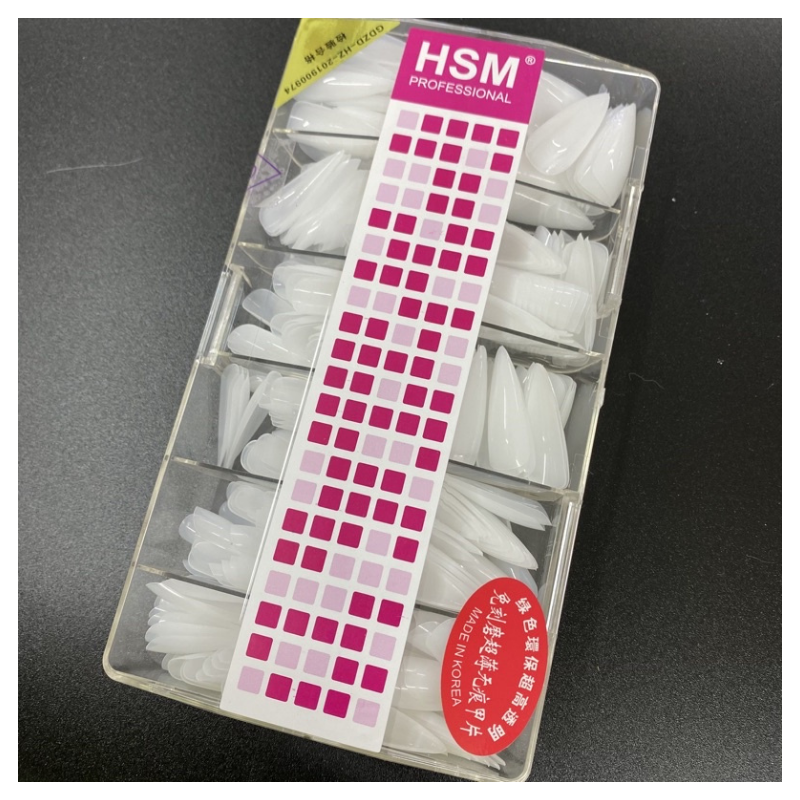 Móng úp tay HSM form nhọn (5/10/30/50 set/case) (500 móng)