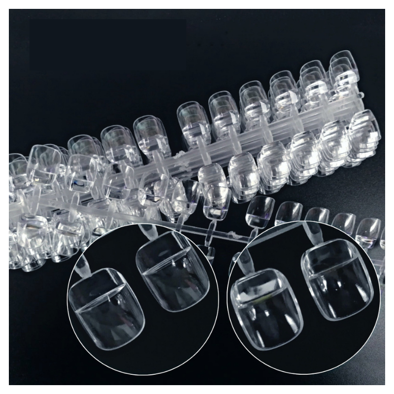 Móng thanh form vuông màu trong (5/10/30/50 set/case) (240 móng)