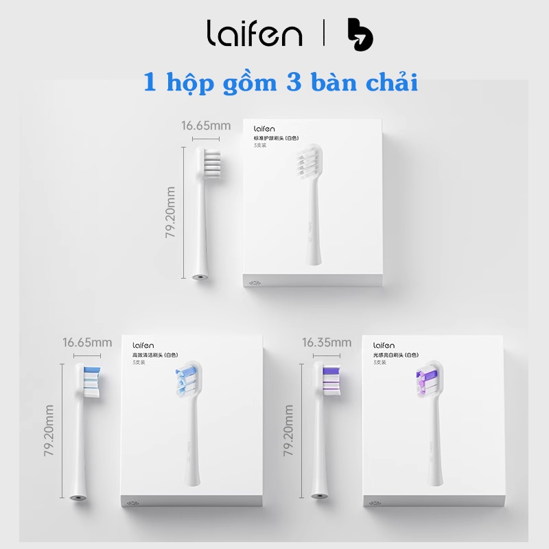 Đầu thay thế bàn chải điện LAIFEN WAVE thế hệ mới