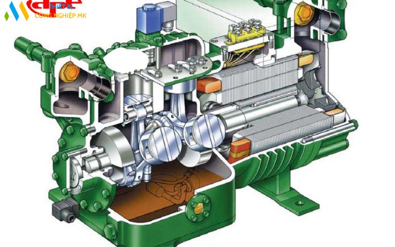 Cấu tạo máy nén khí trục vít: Các bộ phận chính và vai trò