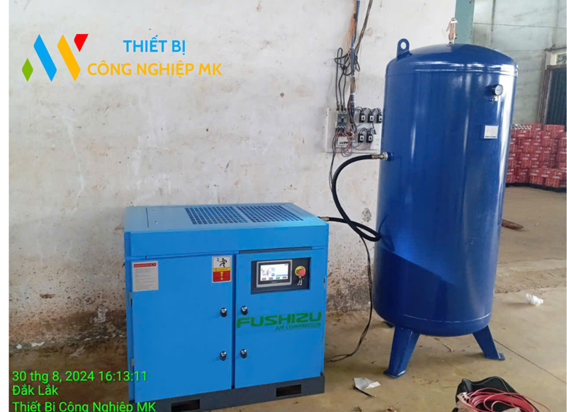 Máy nén khí trục vít Fushizu 15kW_20HP: Giá tốt nhất