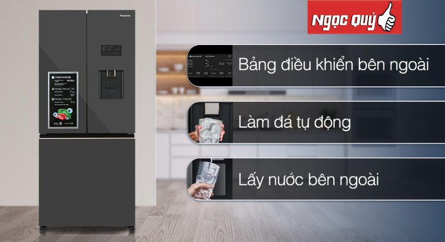 Tủ lạnh Panasonic Inverter 495 lít Multi Door PRIME+ Edition NR-CW530XMMV BH 2 năm