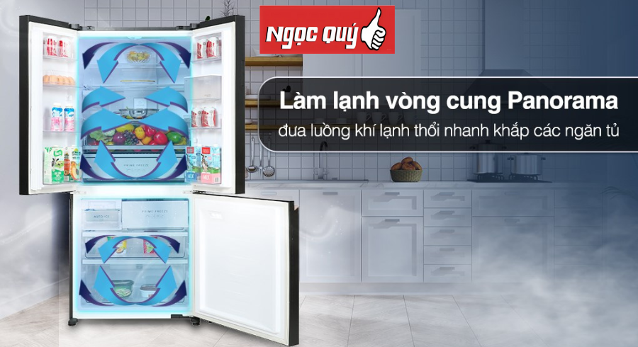 Tủ lạnh Panasonic Inverter 495 lít Multi Door PRIME+ Edition NR-CW530XMMV  mới 100% BH 2 năm