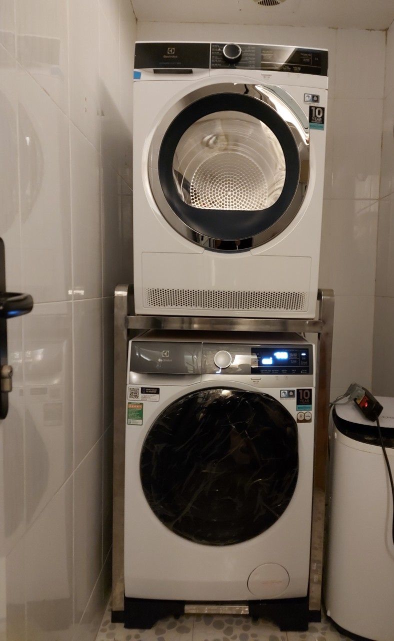 Giá Kệ máy giặt máy, máy sấy 2 tầng chất liệu inox  RẺ NHẤT THỊ TRƯỜNG