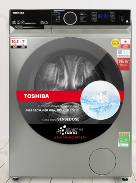 Máy giặt sấy Toshiba Inverter 12.5 kg TWD-BM135GF4V Kho Điện Máy Giá Rẻ Nhất