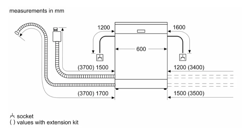 Máy rửa chén độc lập Bosch series 6 SMS63L08EA Hàng Nhập Khẩu Châu Âu Chính Hãng Giá Rẻ