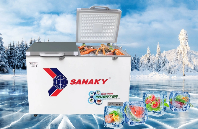 Tủ đông Sanaky Inverter VH-2899A4K 280 lít Chính Hãng Giá Rẻ Nhất Miền Bắc
