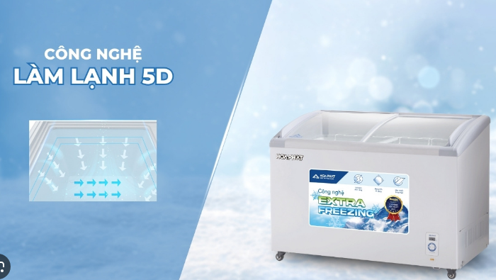 Tủ đông Hòa Phát 1 ngăn 357 lít HSF AD6357.C1 Giá Rẻ Chính Hãng Mới 100%