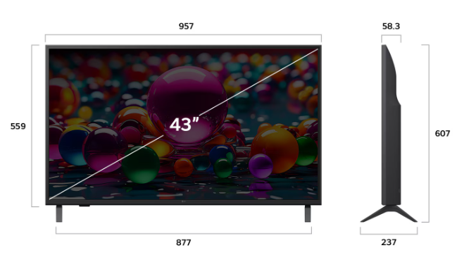 Smart Tivi LG 43 Inch 4K 43UA8450PSA Model 2025 Chính Hãng