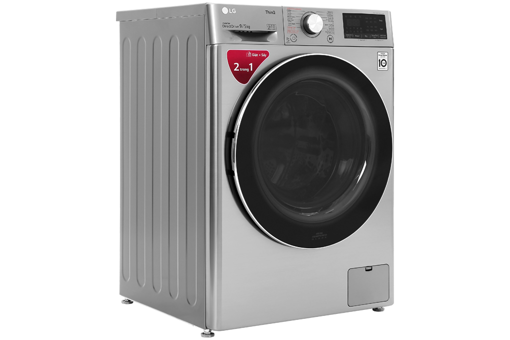 Máy giặt sấy LG FV1409G4V  lồng ngang 9 Kg Inverter