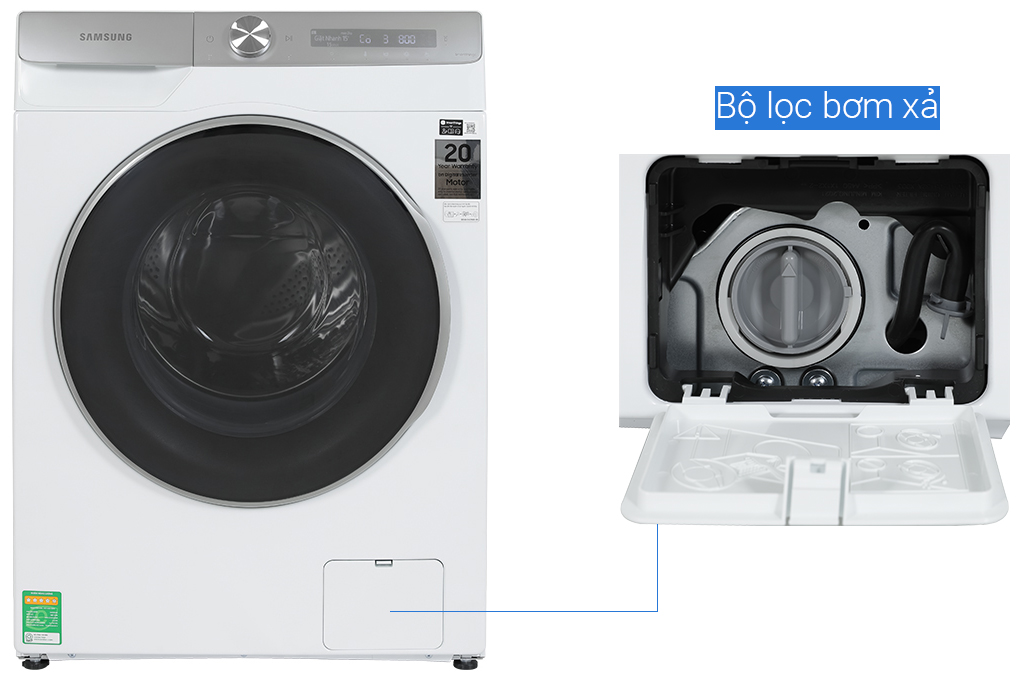 Máy giặt Samsung AI Ecobubble Inverter 12 kg WW12CGP44DSHSV Gía rẻ